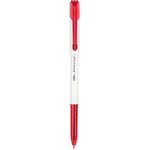 Ручка шариков. Deli Arrow EQ23-RD белый/красный d=0.7мм красн. черн. (1шт)