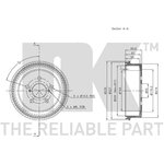 254510, Барабан тормозной Toyota Carina E 92-97