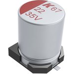 A767MU107M1VLAE029, 100μF Surface Mount Polymer Capacitor, 35V dc