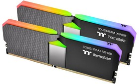 Фото 1/3 Оперативная память 16GB Thermaltake DDR4 4000 DIMM TOUGHRAM XG RGB Black Gaming Memory R016D408GX2-4000C19A Non-ECC, CL19, 1.35V, Heat Shiel
