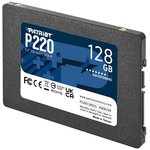 Накопитель SSD Patriot P220 128GB, SATA 2.5", P220S128G25, 550/480, RET