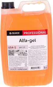 Средство для уборки санитарных помещений 5л ALFA-GEL кислотное концентрат гель 054-5 605297