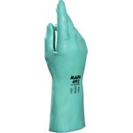 492 9, ULTRANITRIL 492 Green Nitrile Chemical Resistant Work Gloves, Size 9 ...