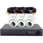 Комплект видеонаблюдения ahd 5мп kit-a503hd 3 камер для помещения 3948