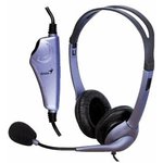 Genius Headset HS-04S, Stereo, 1x mini jack 3.5mm, blue