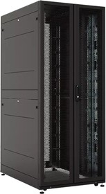 Шкаф ЦМО Шкаф серверный ПРОФ напольный 48U (800х1200) двери двойные перф. 2 шт., черный, в сборе