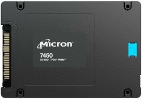 Фото 1/2 Твердотельный накопитель Micron 7450 PRO 15.36TB NVMe U.3 (15mm) PCIe NVMe Gen4 1x4 (v1.4) R6800/W5600MB/s 3D TLC MTTF 2М 1M/250K IOPS 28000