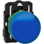 XB5AVB6, Light Indicator Blue, Complete, Plastic, ø22mm, 24V, IP69(K)