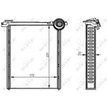 54314, NRF 54314_радиатор печки!\ Citroen C3, Peugeot 308 1.4-2.0i/HDi 07