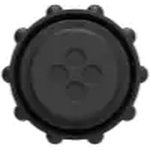 Plug housing, 4 pole, crimp connection, screw locking, straight, 182651-1