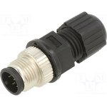 1838275-4, Circular Metric Connectors CONN 8 POS MALE METAL