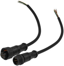 BLHK16-5PB, Разъемы герметичные кабельные (штекер-гнездо) , 5 контактов, IP67, 5 А, 250 В, черные