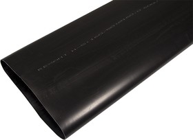 Фото 1/3 26-0160, Трубка термоусаживаемая СТТК (3-4:1) среднестенная клеевая 160,0/50,0мм, черная, упаковка 1 шт. по 1