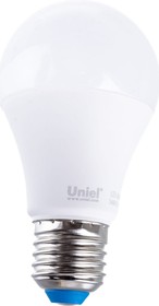 Фото 1/6 UL-00002381, Лампа светодиодная низковольтная LED 10вт, E27,12-24В, белый, А60, матовая UNIEL