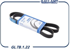 GLTB122 Ремень ручейковый Largus 16V /6PK 1200/ GALLANT