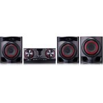 Музыкальный центр LG XBOOM CJ45, 720Вт, с караоке, Bluetooth, FM, USB, CD, черный,