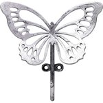 Настенный крючок Бабочка Эир L серебристого цвета 79056/серебристый