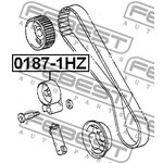 0187-1HZ, Ролик натяжителя TOYOTA LAND CRUISER 100 FZJ10#,HDJ100 ...