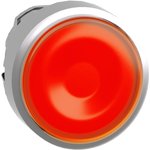 ZB4BW353, Переключатель, кнопочный, 1, 22мм, оранжевый, IP66, Кнопка, плоская