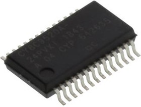 CY8C9520A-24PVXI, Расширитель I/O, 20 бит, 100 кГц, I2C, SMBus, 3 В, 5.25 В, SSOP