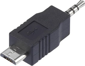 CLB-JL-8146, Переходник разъема, USB Micro, 4 вывод(-ов), Штекер, Стерео - 2.5мм, 4 вывод(-ов), Штекер