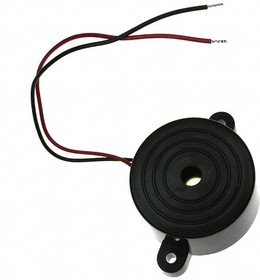CPE-420, Piezo Buzzers & Audio Indicators buzzer, 41.8 mm round, 22 mm deep, P, 2.8 kHz, 12 V, panel mount w/ wires, driving circuit