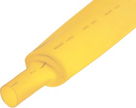 Фото 1/5 25-0002, Термоусаживаемая трубка 50,0/25,0 мм, желтая, упаковка 10 шт. по 1 м