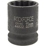 Головка торцевая 1/2" 22мм 12-ти гранная ударная L=58мм ROCKFORCE