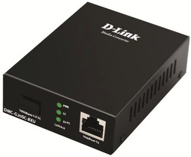 Фото 1/5 D-Link DMC-G20SC-BXU/A1A WDM медиаконвертер с 1 портом 100/1000Base-T и 1 портом 1000Base-LX с разъемом SC (Tx: 1310 мкм; Rx: 1550 мкм) для