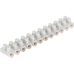 Зажим винтовой GZV-10-12-W, 10А, 12 пар, полиэтилен, белый, 1/10/800 475403