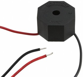 MSO206NLR, Piezo Buzzers & Audio Indicators CONSTANT, 2-6VDC XLOUD, WIRES