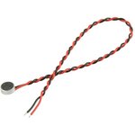 CMC-4015-40L100, Microphones 2Vdc microphone 4mm wire leads