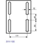 Тиски с высокими губками SVV-100 25000194