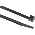 111-06206 T50M-PA66W-BK, Cable Tie, 245mm x 4.6 mm, Black Polyamide 6.6 (PA66) ...