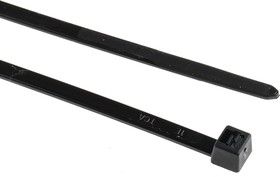 Фото 1/2 111-06000 T50LL-PA66W-BK, Cable Tie, 445mm x 4.6 mm, Black Polyamide 6.6 (PA66), Pk-100