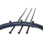 111-12430 T120L-PA66W-BK, Cable Tie, 760mm x 7.6 mm, Black Polyamide 6.6 (PA66) ...