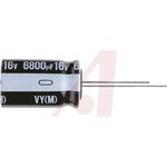 2200μF Aluminium Electrolytic Capacitor 10V dc, Radial, Through Hole - UVY1A222MPD