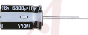 Фото 1/3 2200μF Aluminium Electrolytic Capacitor 10V dc, Radial, Through Hole - UVY1A222MPD