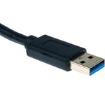 12.02.1043-10, USB 3.0 Cable, Male USB A to Male SATA Data; SATA Power Cable, 150mm