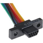 MWDL9P-6E5-18B, MWDL 9 Way D-sub Connector Plug