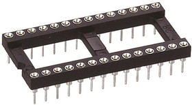 110-87-432-41-001101, 2.54mm Pitch Vertical 32 Way, Through Hole Turned Pin Open Frame IC Dip Socket, 1A