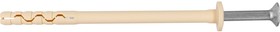 Фото 1/2 Дюбель-гвоздь нейлоновый, pdg f, с грибовидным бортиком, 8x100 мм, 18 шт. 1 0012 09