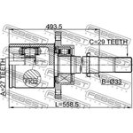 0211-J32RH, Шрус внутренний правый 29x33x27