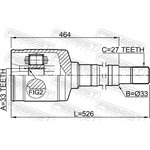 0211-T31RH, ШРУС внутренний