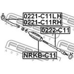 0221-c11rh, НАКОНЕЧНИК РУЛЕВОЙ ПРАВЫЙ (NISSAN TIIDA C11 2005-) FEBEST