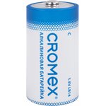 Батарейки алкалиновые КОМПЛЕКТ 4 шт., CROMEX Alkaline, C (LR14, 14А), короб, 456455
