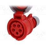 Розетка кабельная 16А 400V 3P+N+E IP67 2152-6