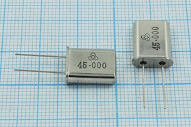 Резонатор кварцевый 45МГц в корпусе HC49U, под нагрузку 20пФ; 45000 \HC49U\20\ 30\ 30/-10~60C\HC49U[MEC]\3Г