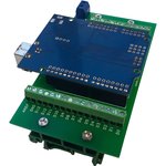 Терминальный адаптер для Arduino Uno LV3, Плата расширения для установки контроллера Arduino UNO на DIN рейку