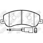 PN0444W, Колодки тормозные FORD Transit VW Amarok передние с датчиком